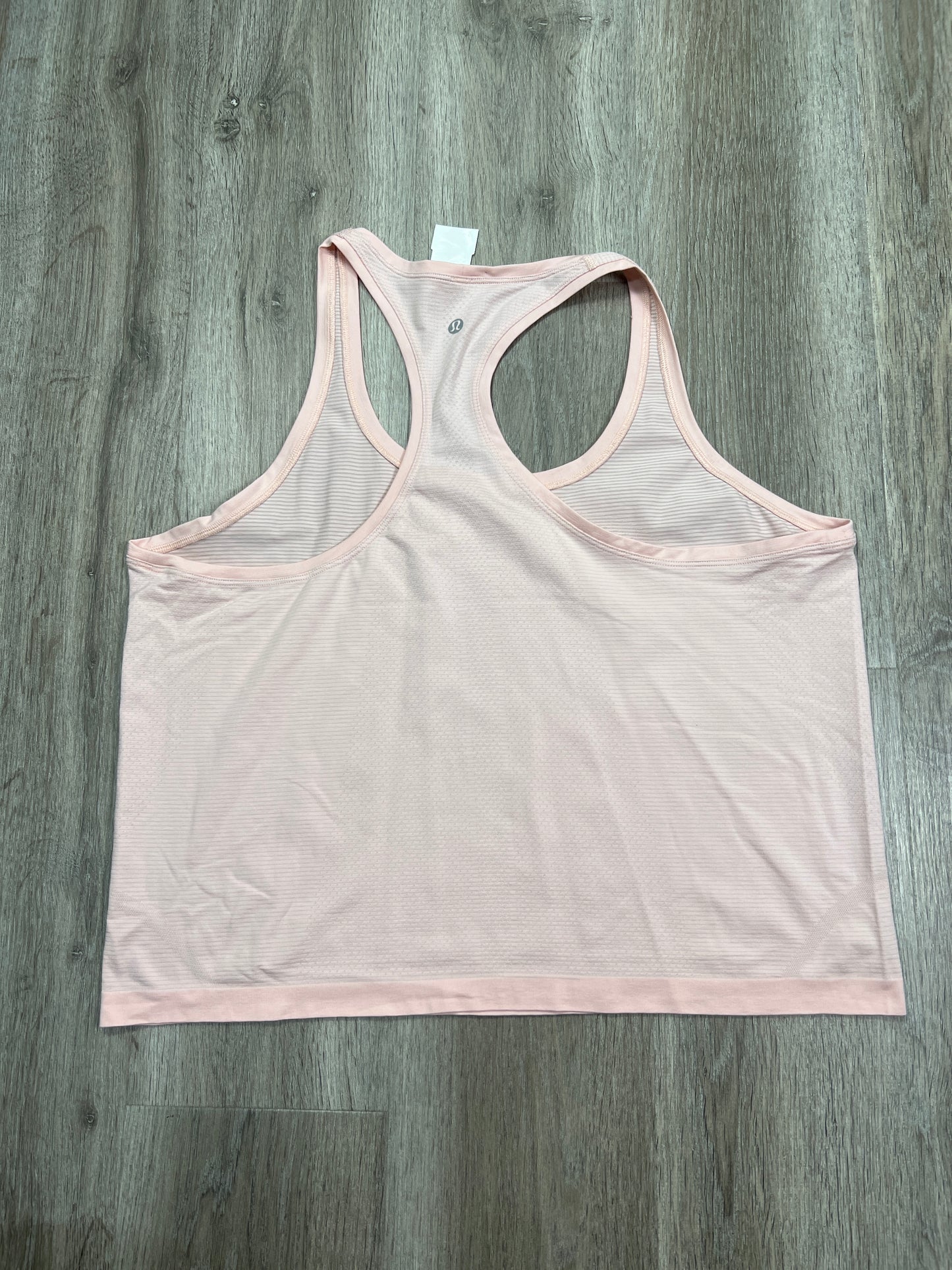 Athletic Tank Top By Lululemon In Peach, Size: Xl