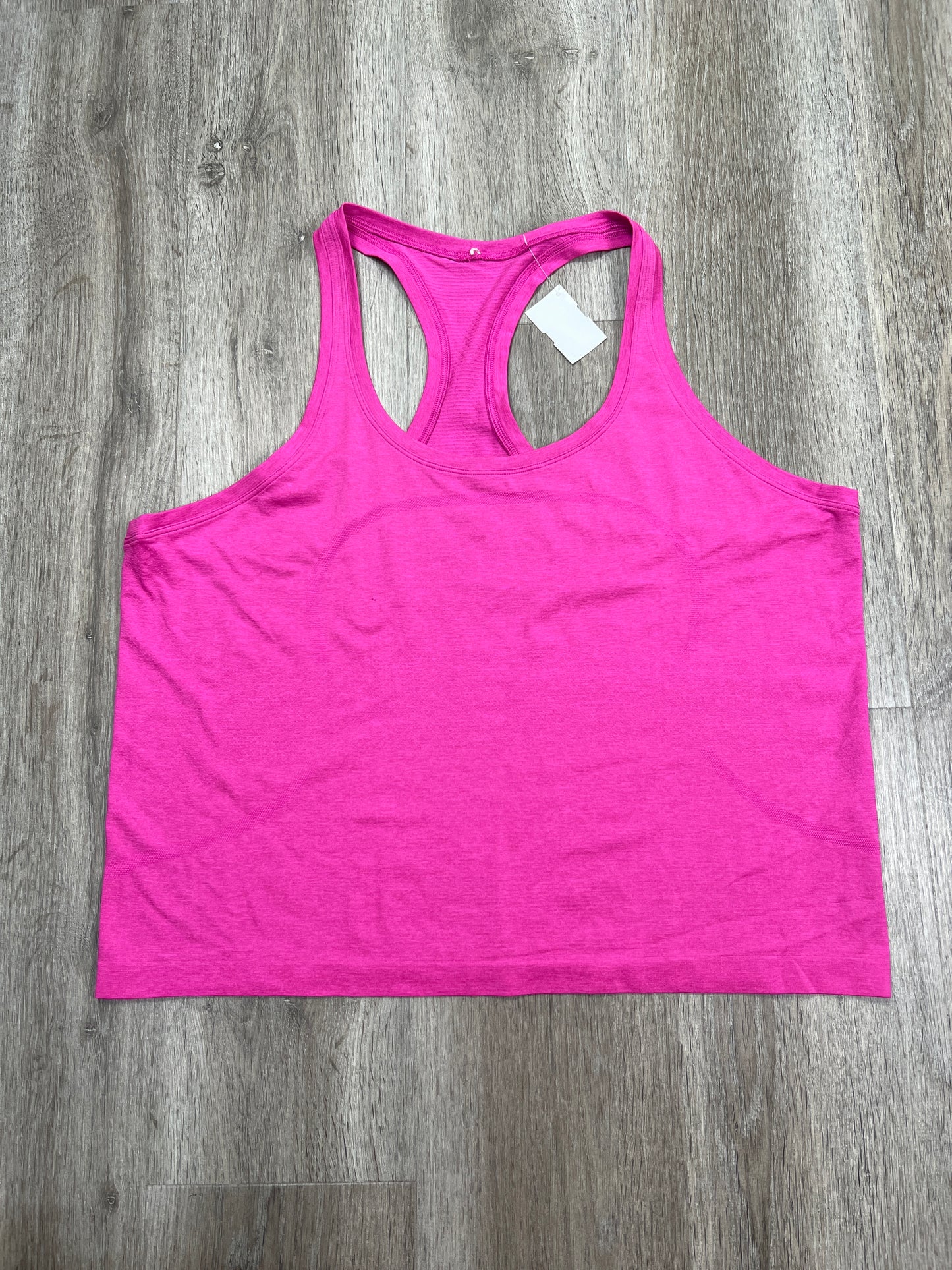 Athletic Tank Top By Lululemon In Pink, Size: Xl