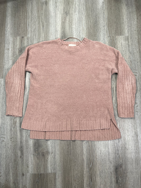 Sweater By Cynthia Rowley In Mauve, Size: L