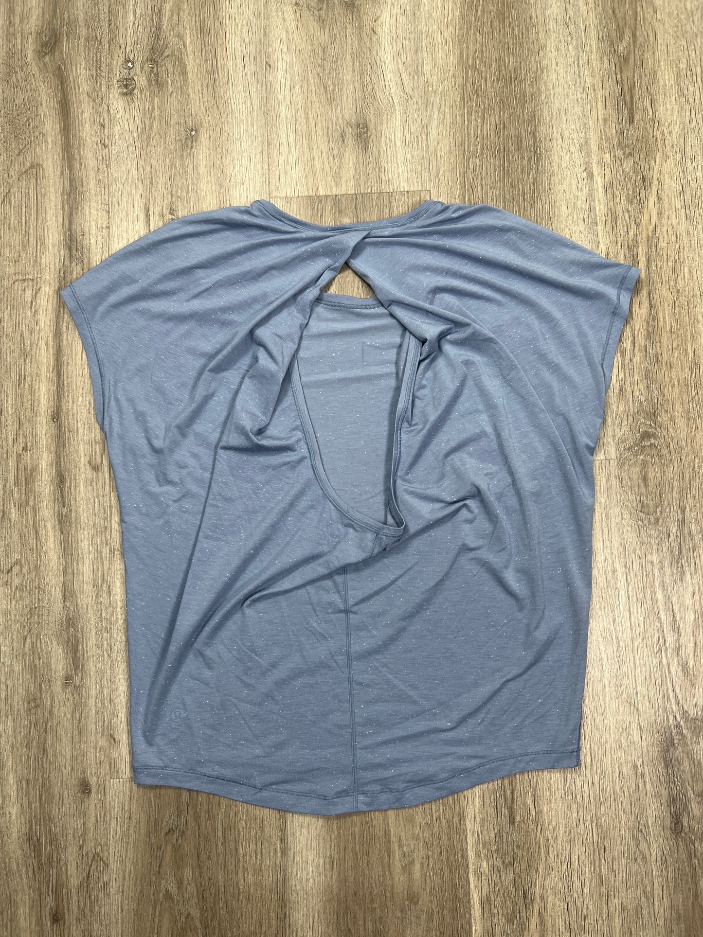 Athletic Top Short Sleeve By Lululemon In Blue, Size: S