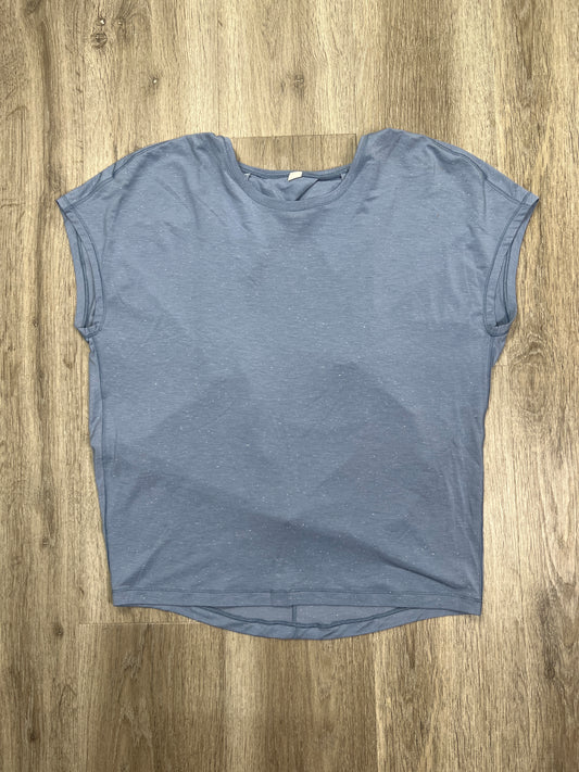 Athletic Top Short Sleeve By Lululemon In Blue, Size: S