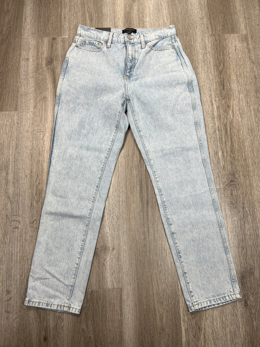 Jeans Straight By Banana Republic In Blue Denim, Size: 4