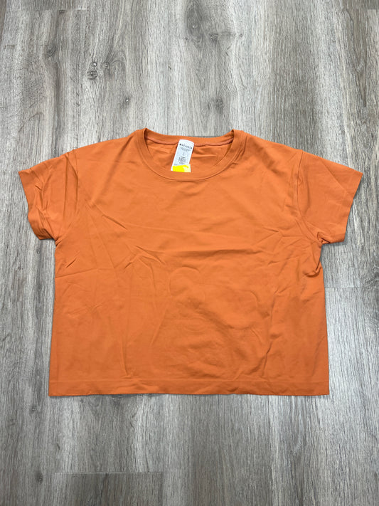 Athletic Top Short Sleeve By Athleta In Orange, Size: S