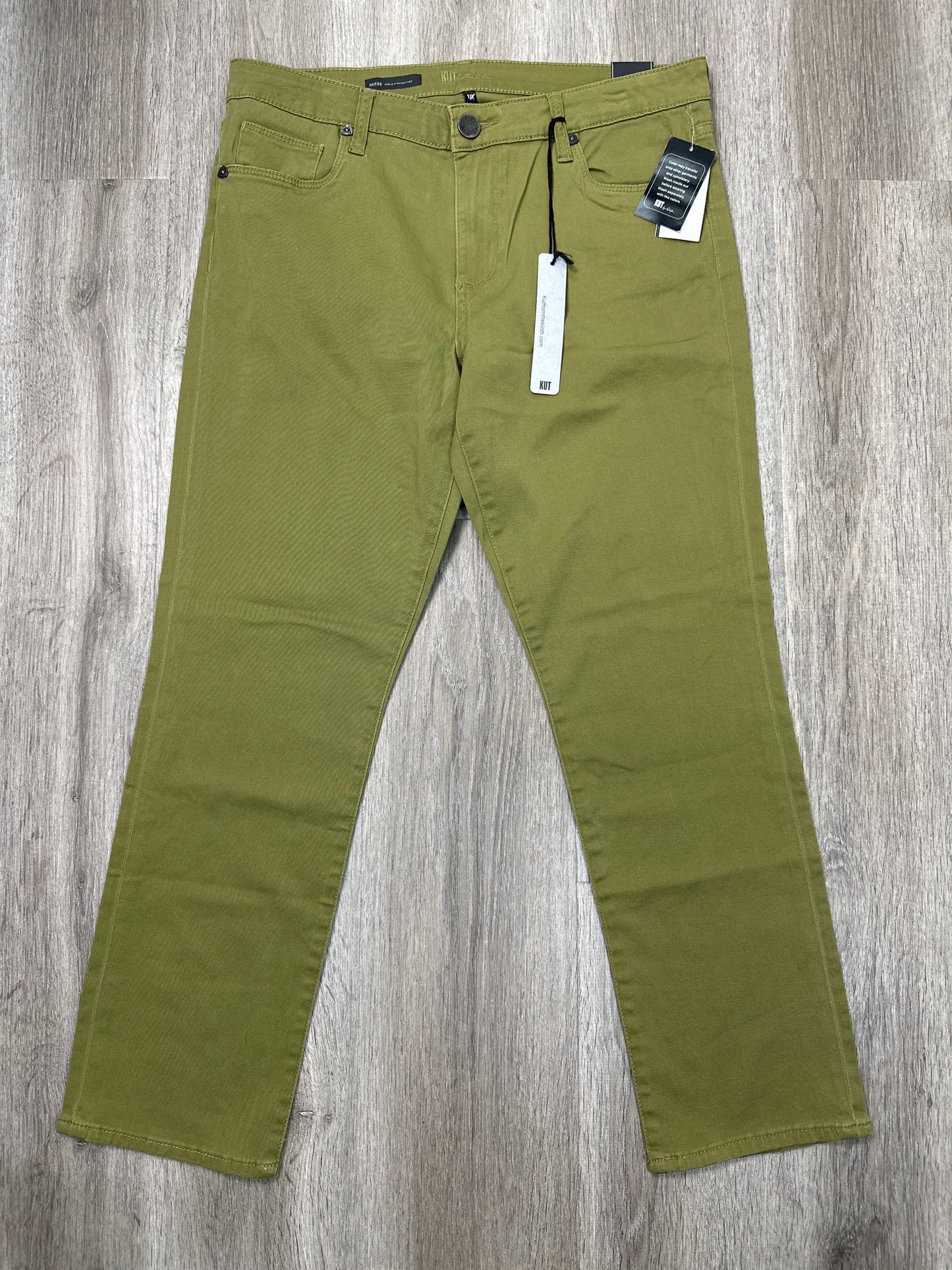 Pants Cropped By Kut In Green, Size: M