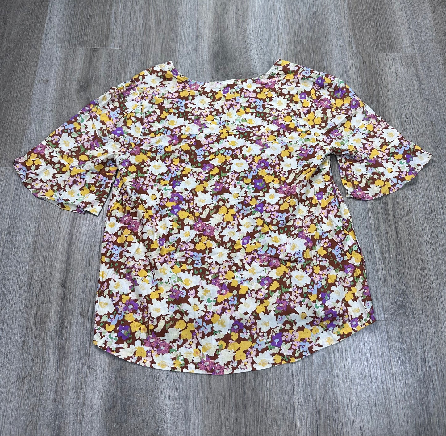 Top 3/4 Sleeve By Sanctuary In Floral Print, Size: M