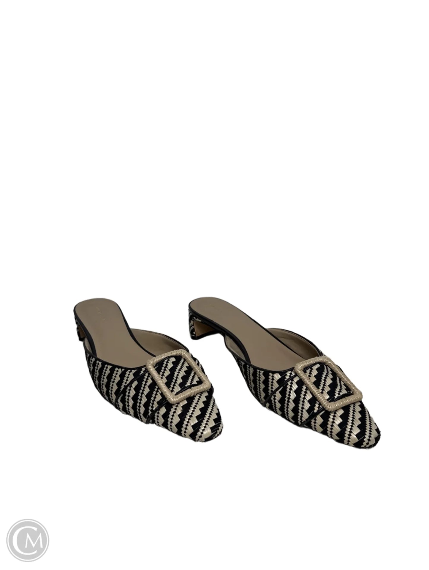 Shoes Heels Kitten By Ann Taylor In Geometric Pattern, Size: 9.5