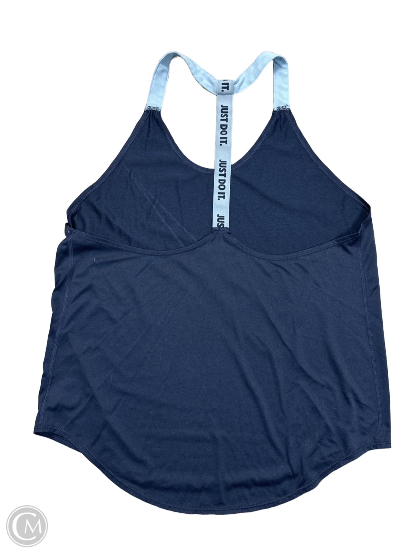 Athletic Tank Top By Nike Apparel In Navy, Size: L