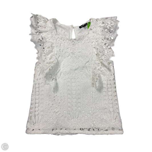 Top Sleeveless By Express In White, Size: Xs