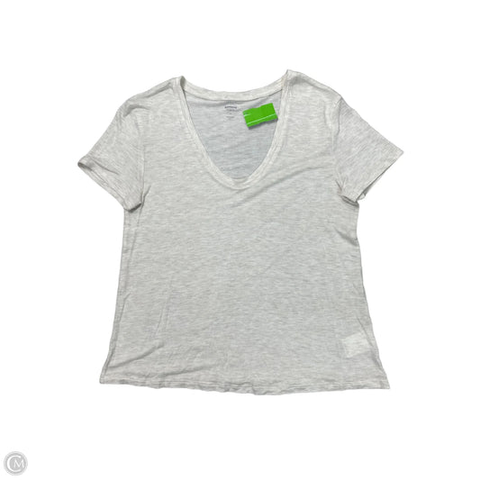 Top Short Sleeve Basic By Express In Cream, Size: Xs
