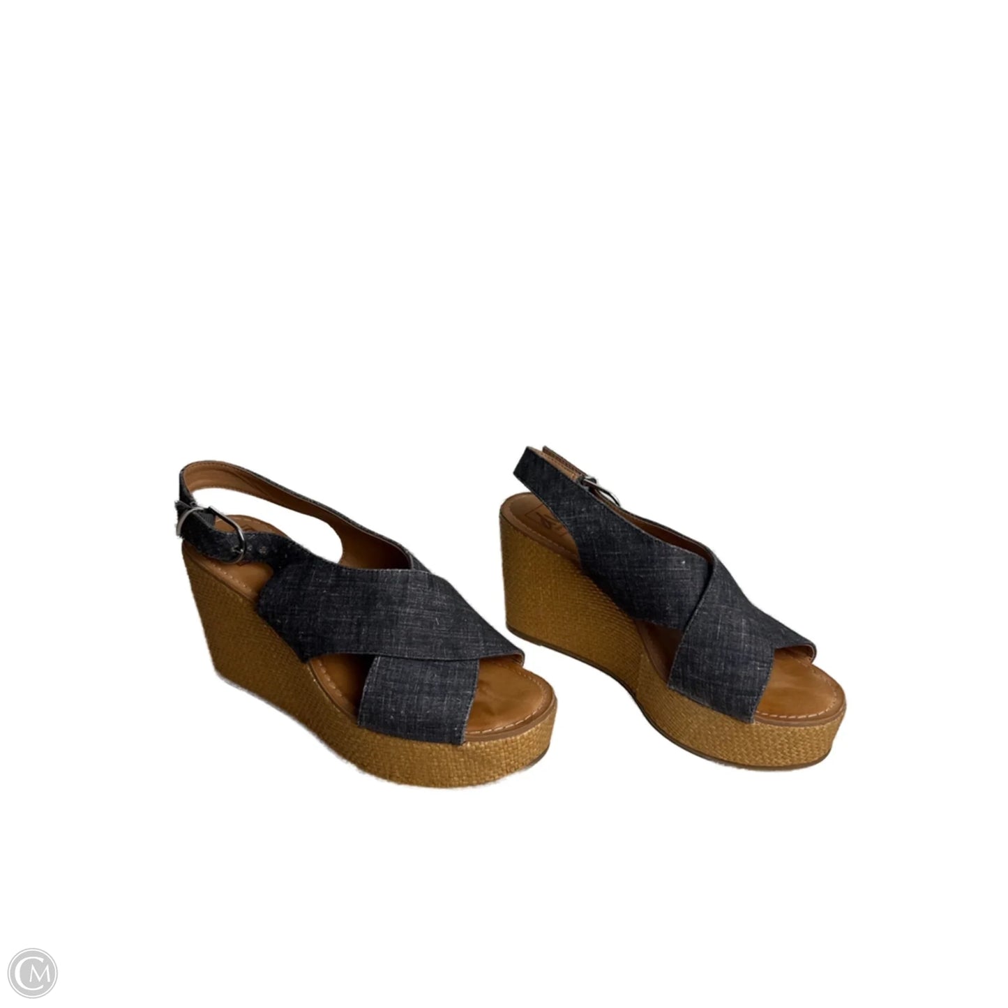 Shoes Heels Wedge By Dolce Vita In Blue Denim, Size: 8