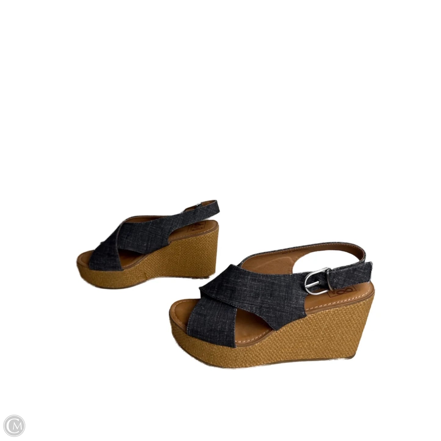 Shoes Heels Wedge By Dolce Vita In Blue Denim, Size: 8