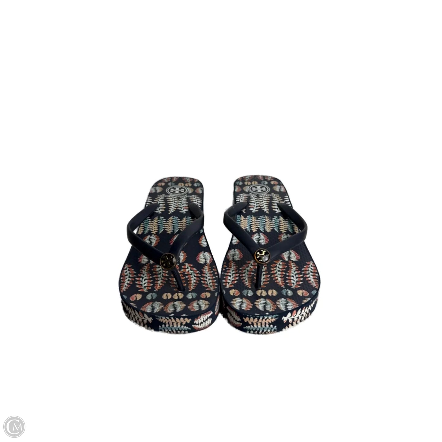 Sandals Designer By Tory Burch In Floral Print, Size: 7