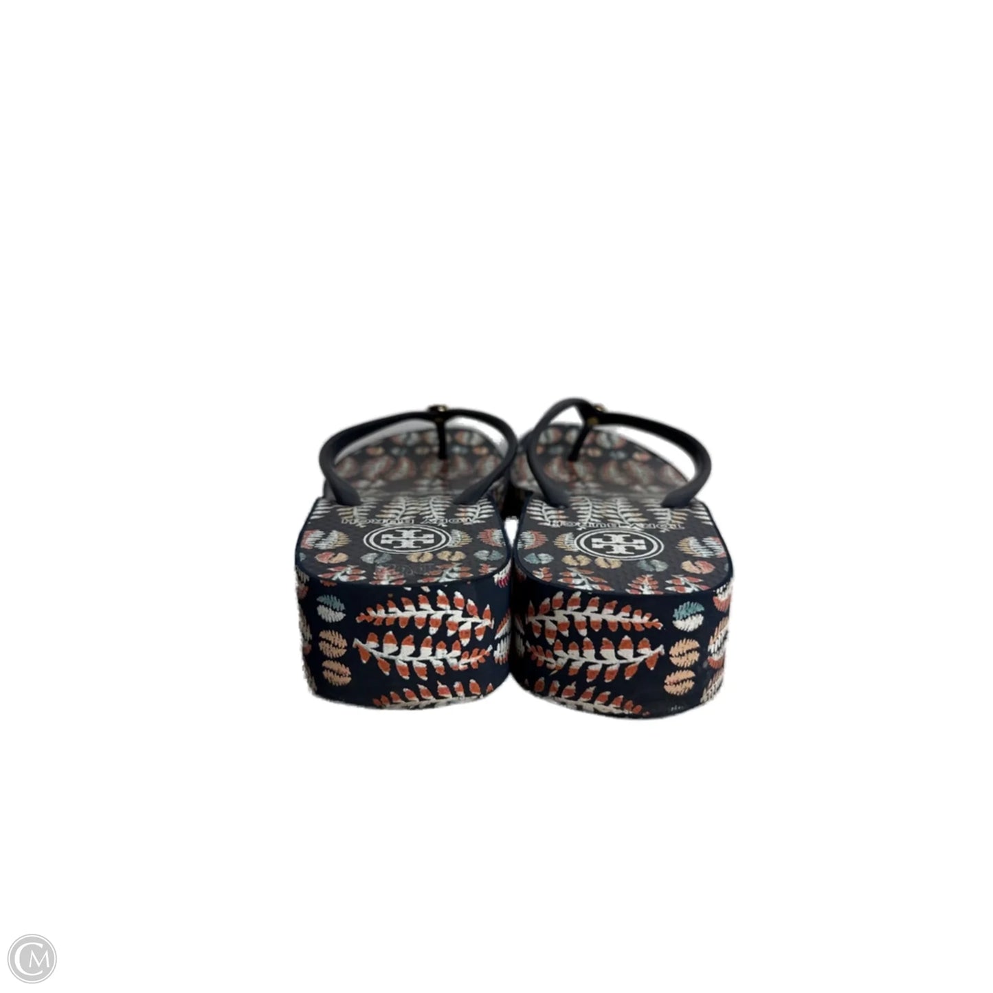 Sandals Designer By Tory Burch In Floral Print, Size: 7