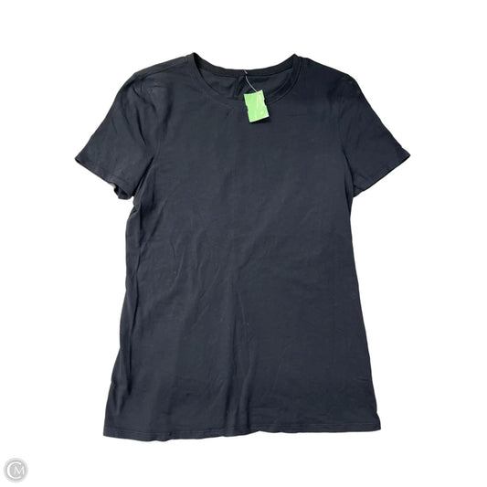 Athletic Top Short Sleeve By Lululemon In Black, Size: S