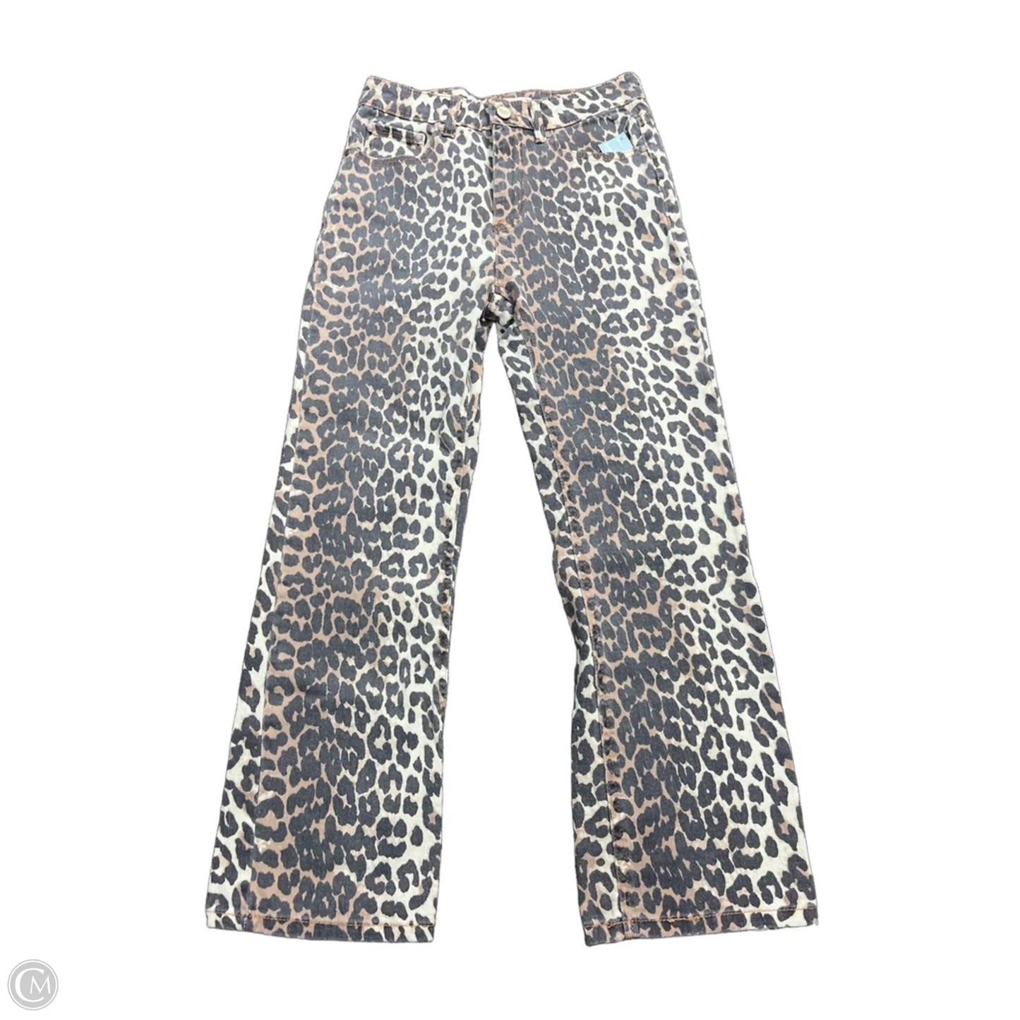 Jeans Straight By Oat In Animal Print, Size: 2