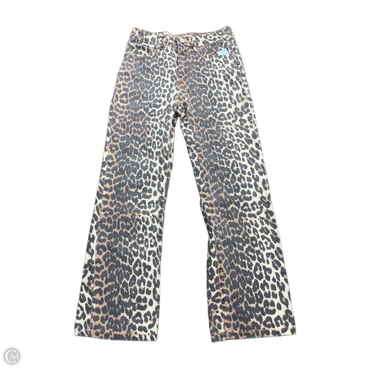 Jeans Straight By Oat In Animal Print, Size: 2