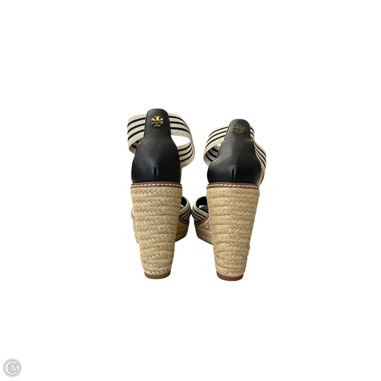 Shoes Designer By Tory Burch In Black & Cream, Size: 9