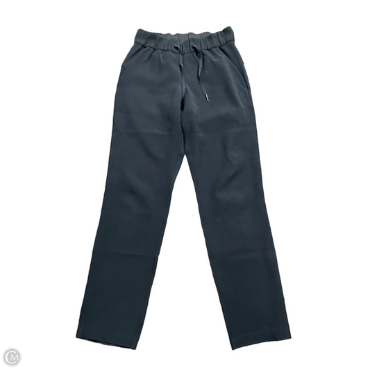 Athletic Pants By Lululemon In Black, Size: Xs