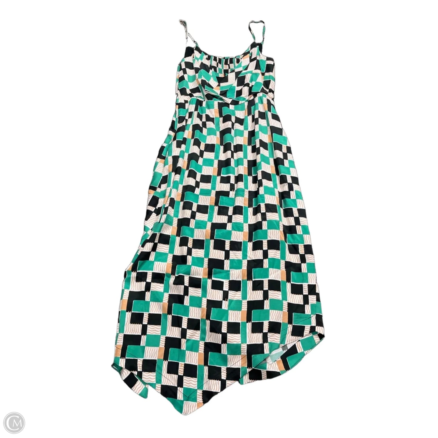 Dress Party Long By Anthropologie In Geometric Pattern, Size: M