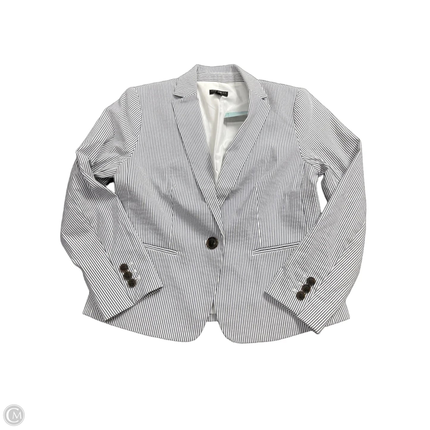 Blazer By Ann Taylor In Striped Pattern, Size: Xsp