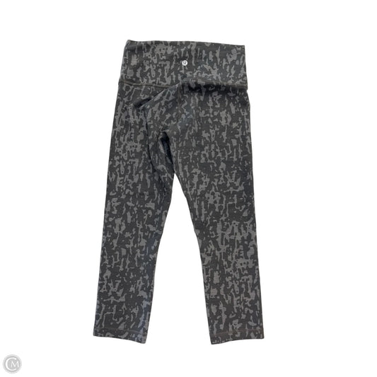Athletic Leggings Capris By Lululemon In Grey, Size: S
