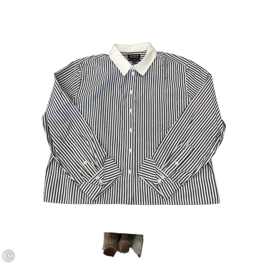 Top Long Sleeve By J. Crew In Striped Pattern, Size: L