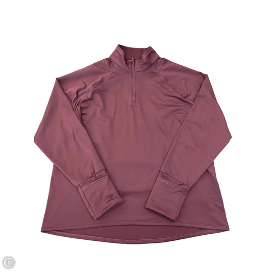 Athletic Jacket By Athleta In Maroon, Size: Xl