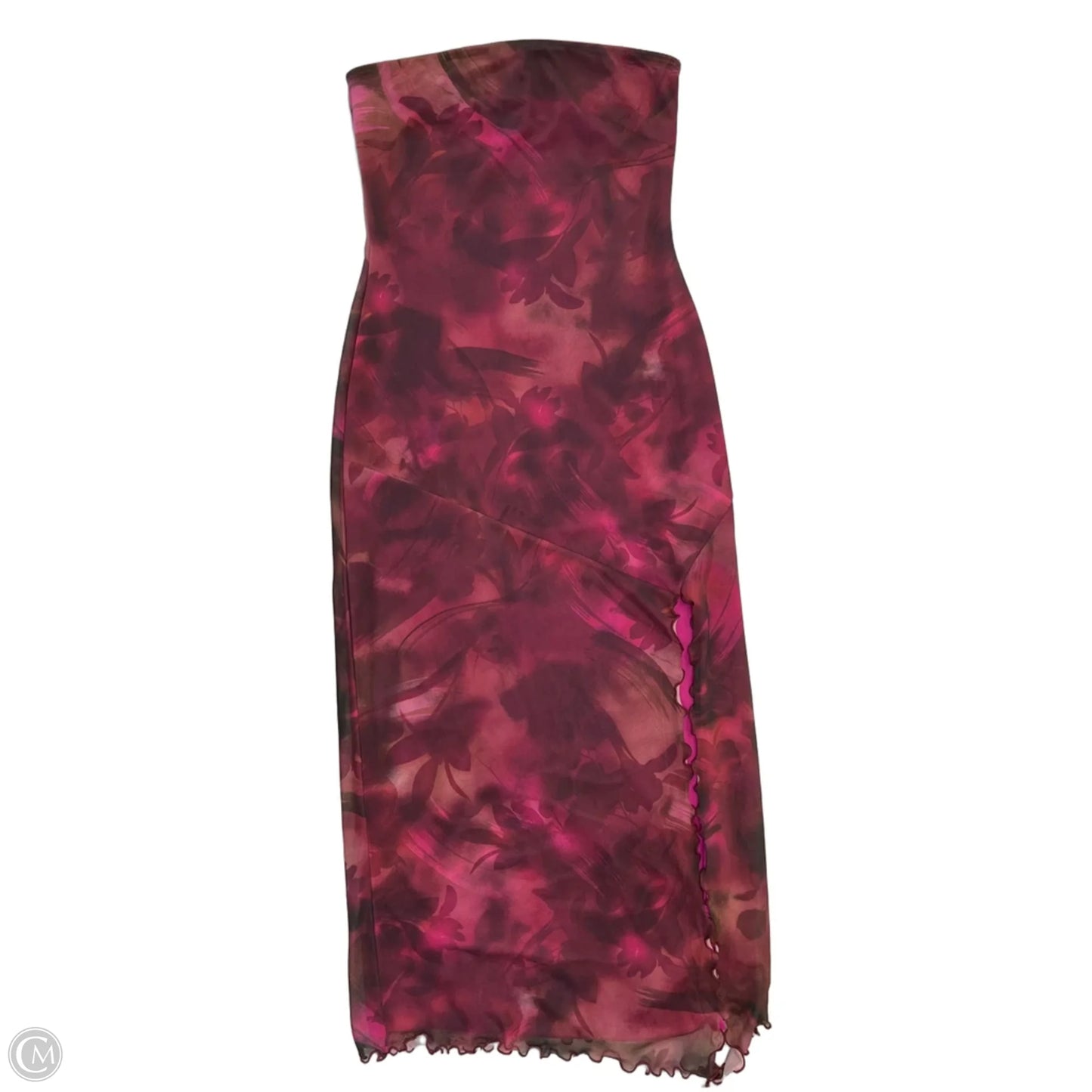 Dress Casual Midi By Urban Outfitters In Maroon, Size: S
