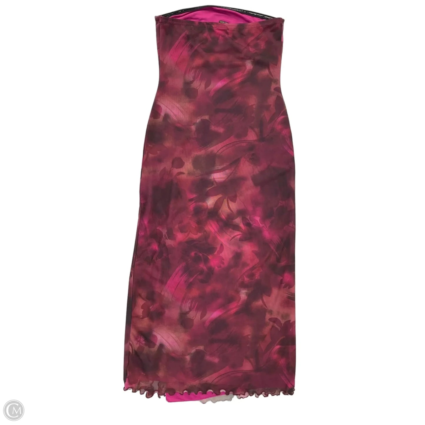 Dress Casual Midi By Urban Outfitters In Maroon, Size: S