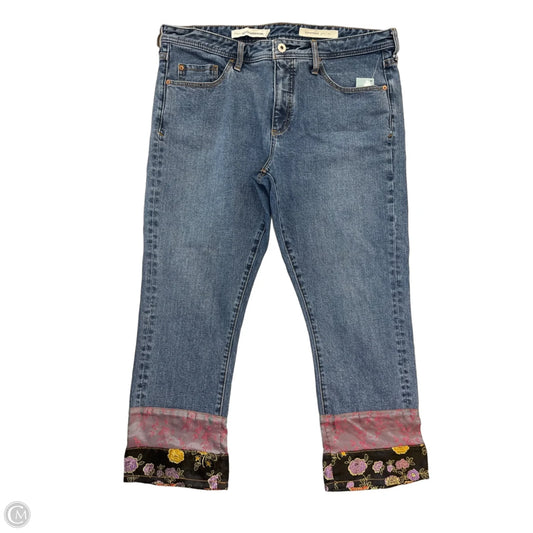 Jeans Straight By Pilcro In Blue Denim, Size: 14
