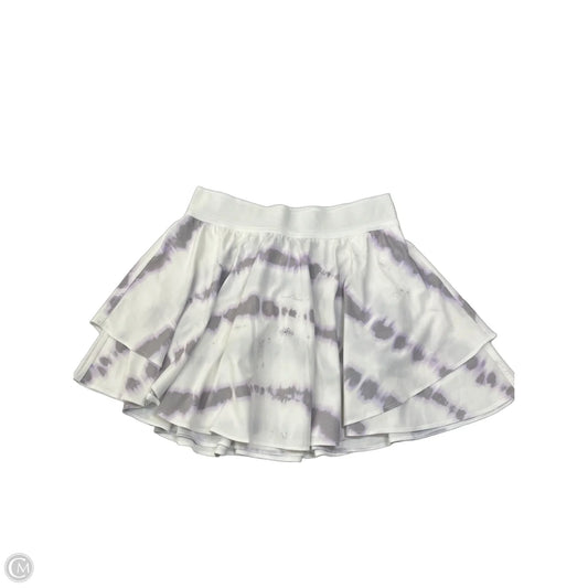 Athletic Skort By Lululemon In Grey & White, Size: M