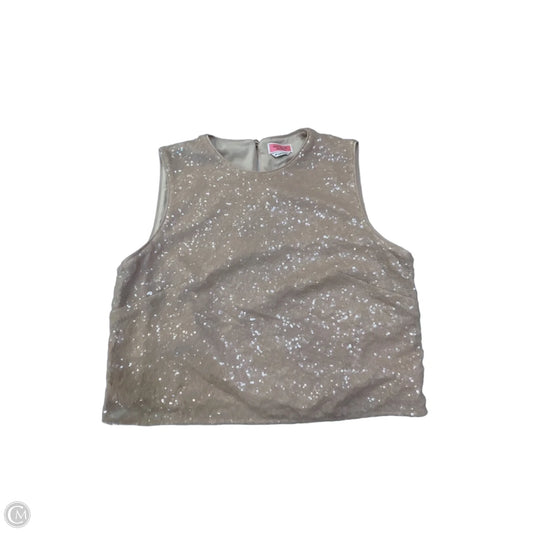 Top Sleeveless Designer By Kate Spade In Beige, Size: M