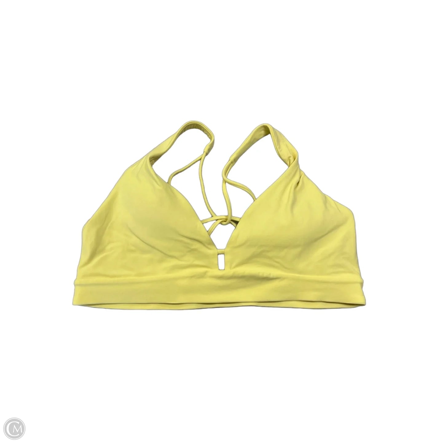 Athletic Bra By Athleta In Yellow, Size: Xl