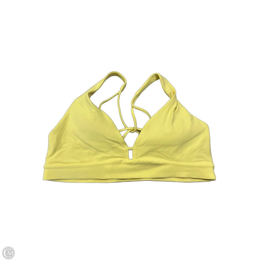 Athletic Bra By Athleta In Yellow, Size: Xl