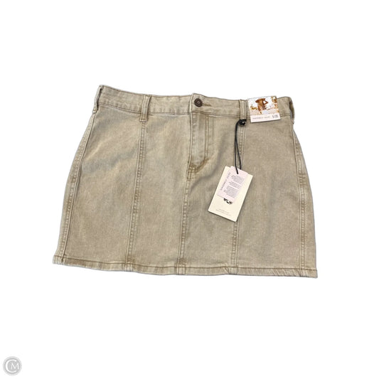 Skirt Mini & Short By Sincerely Jules In Tan Denim, Size: Xs