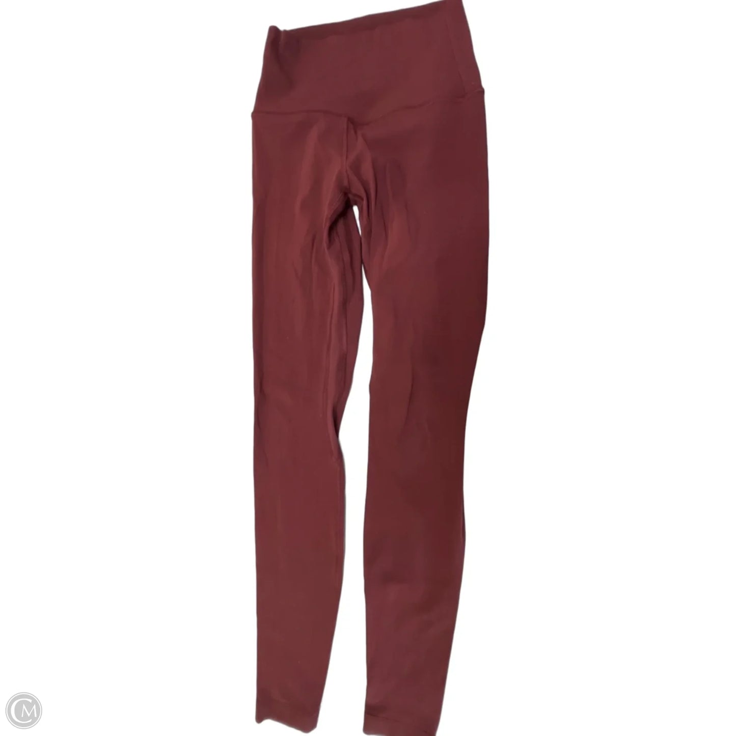 Athletic Leggings By Lululemon In Maroon, Size: Xs