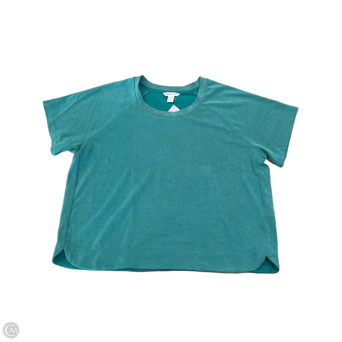 Top Short Sleeve By Athleta In Green, Size: Xl