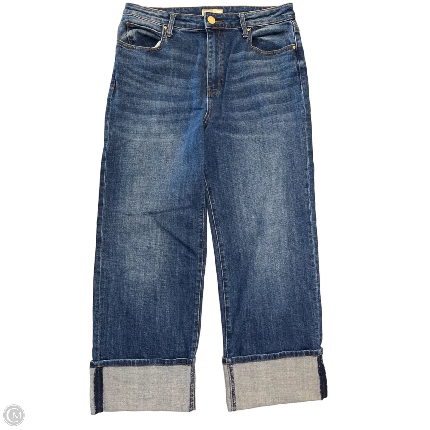 Jeans Wide Leg By Kut In Blue Denim, Size: 10
