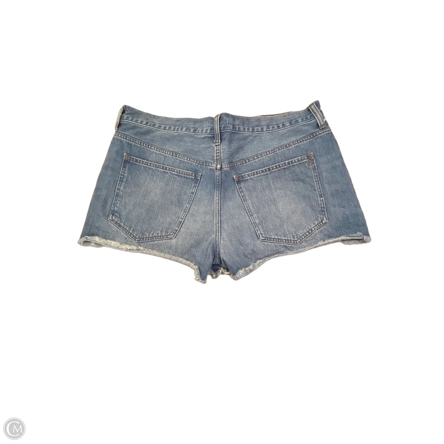 Shorts By Madewell In Blue Denim, Size: Xl