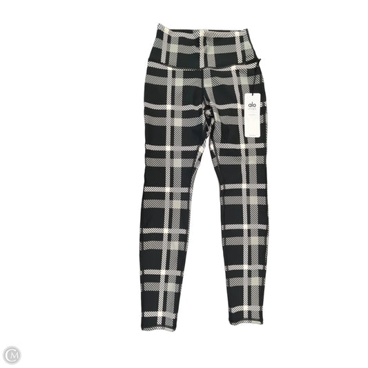Athletic Leggings By Alo In Checkered Pattern, Size: M