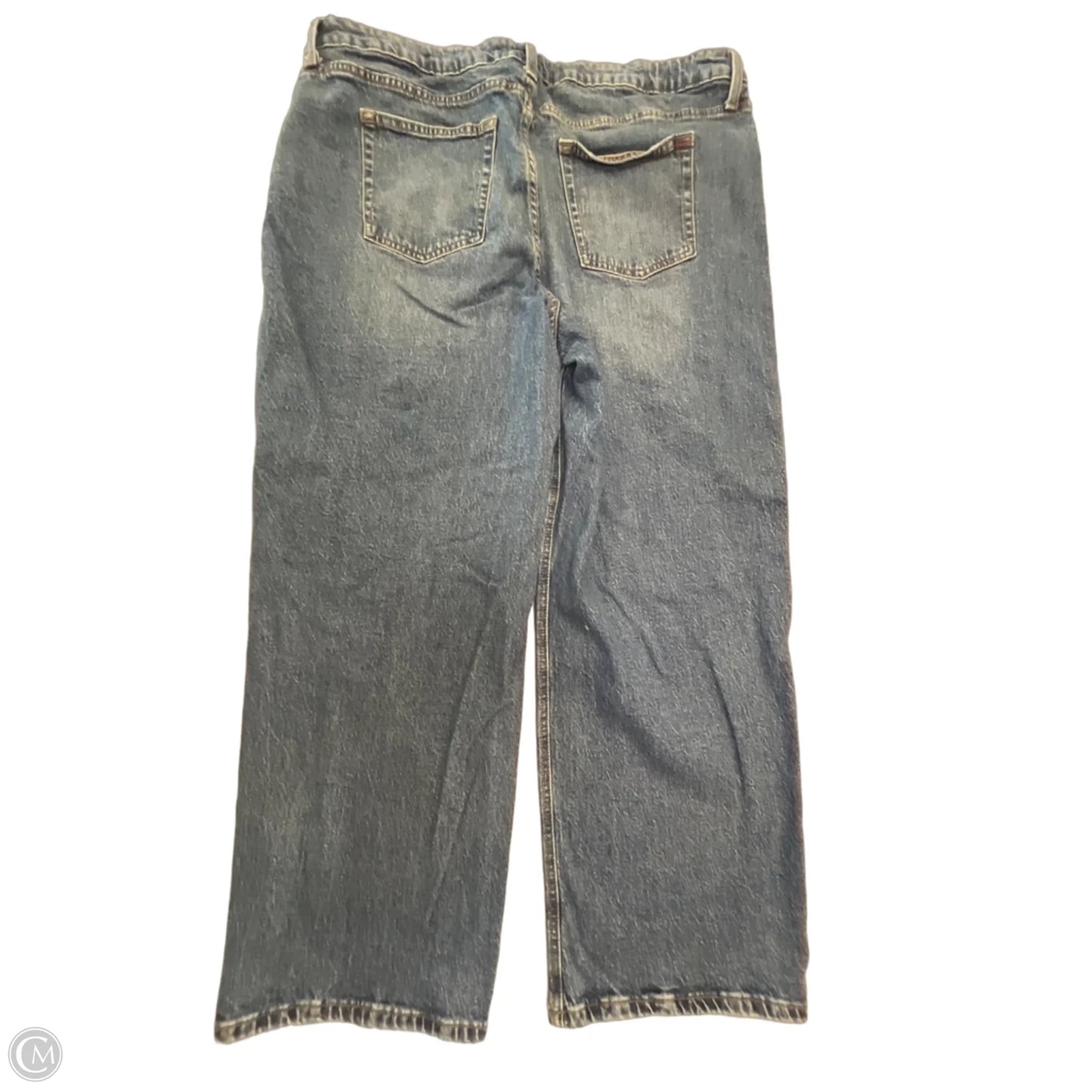 Jeans Straight By Edgely In Blue Denim, Size: 20