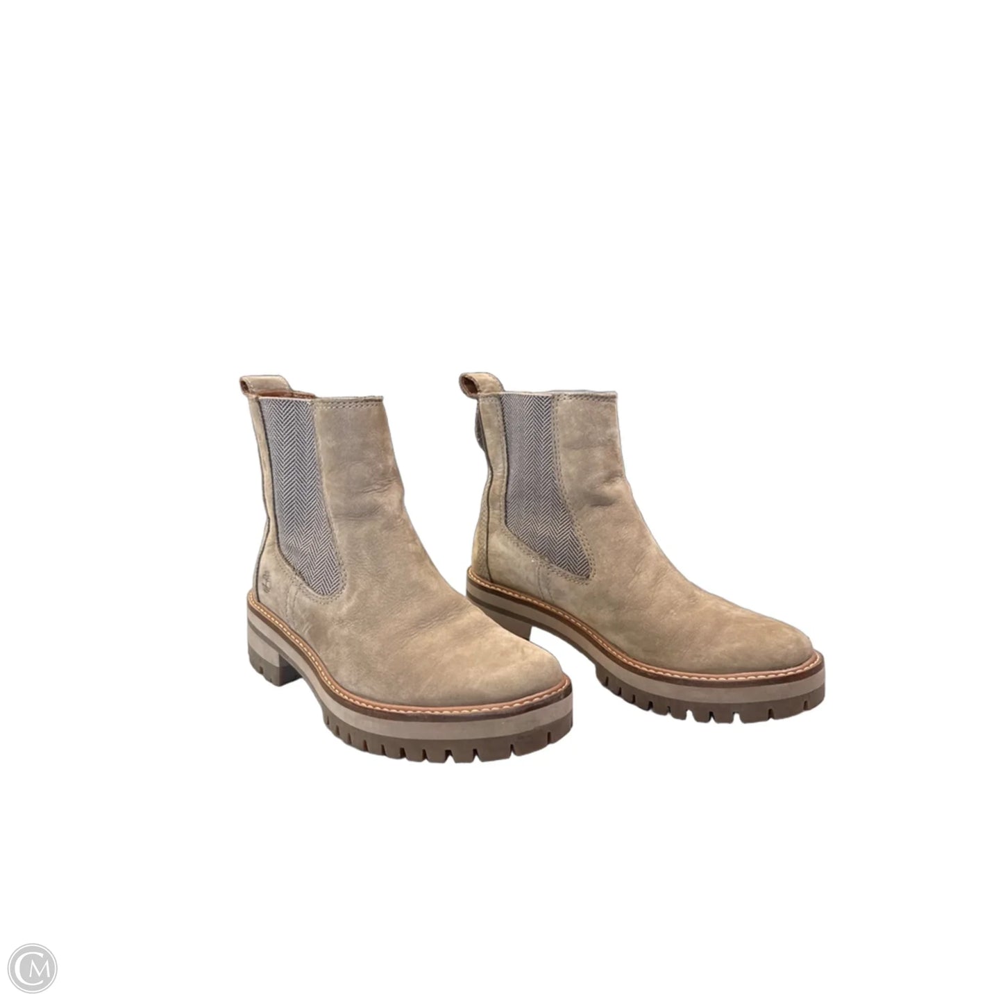 Boots Leather By Timberland In Taupe, Size: 7