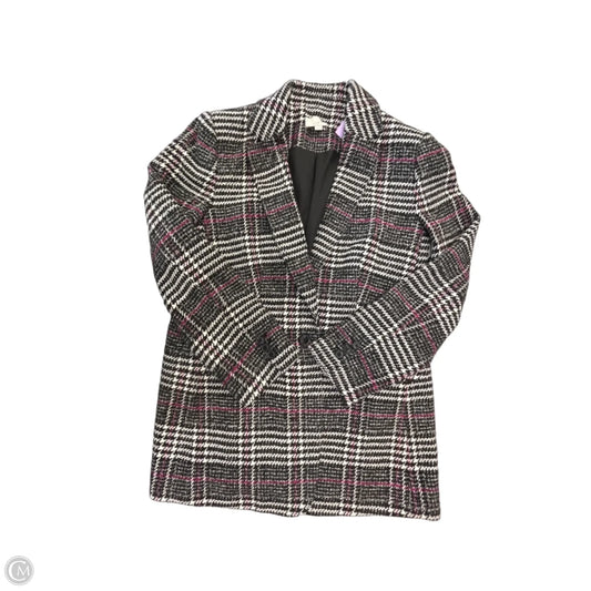 Blazer By Loft In Checkered Pattern, Size: M