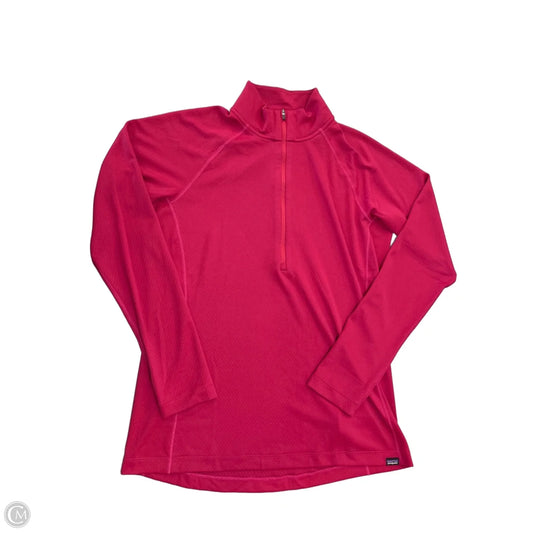 Athletic Top Long Sleeve Crewneck By Patagonia In Pink, Size: Xl