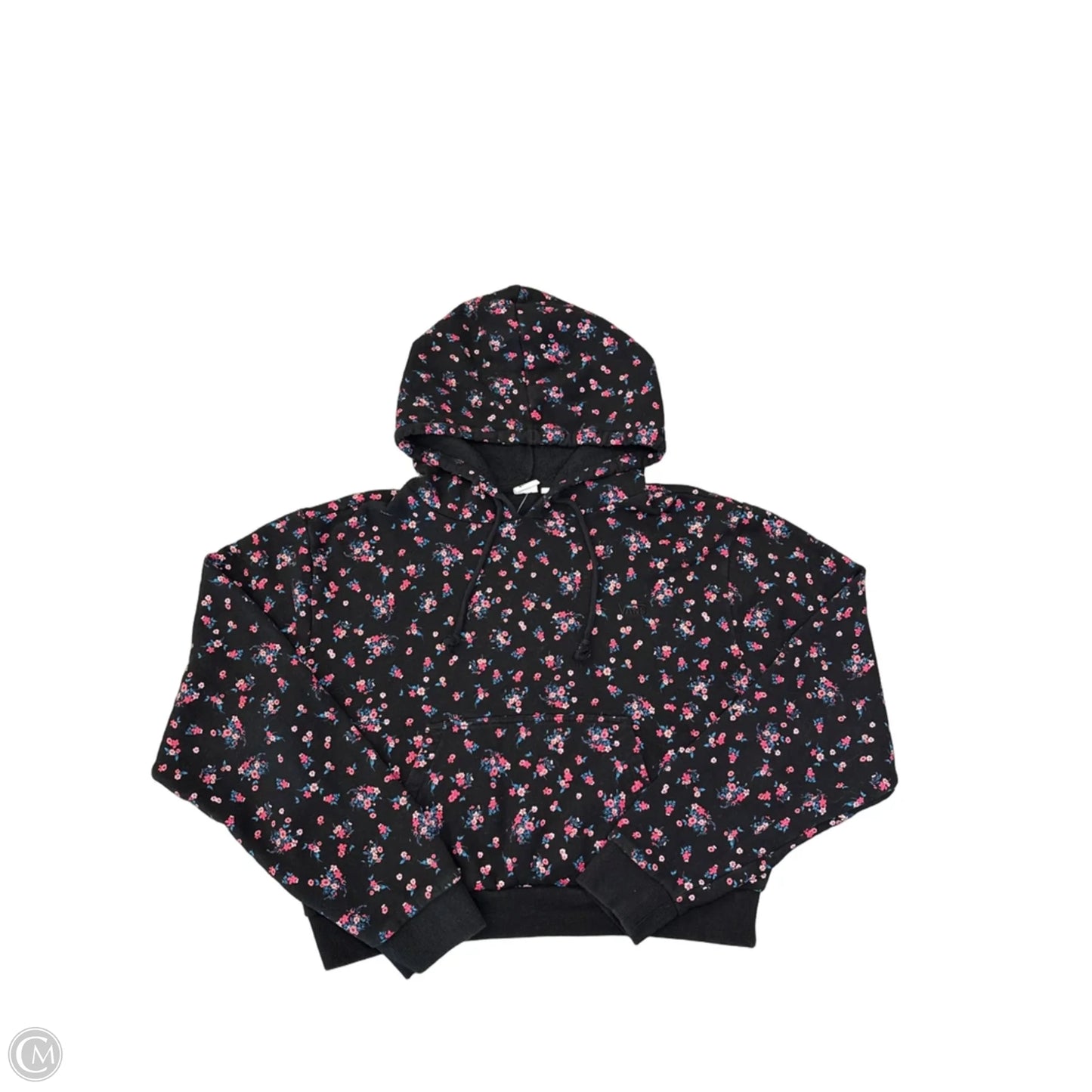 Sweatshirt Hoodie By Vans In Floral Print, Size: L