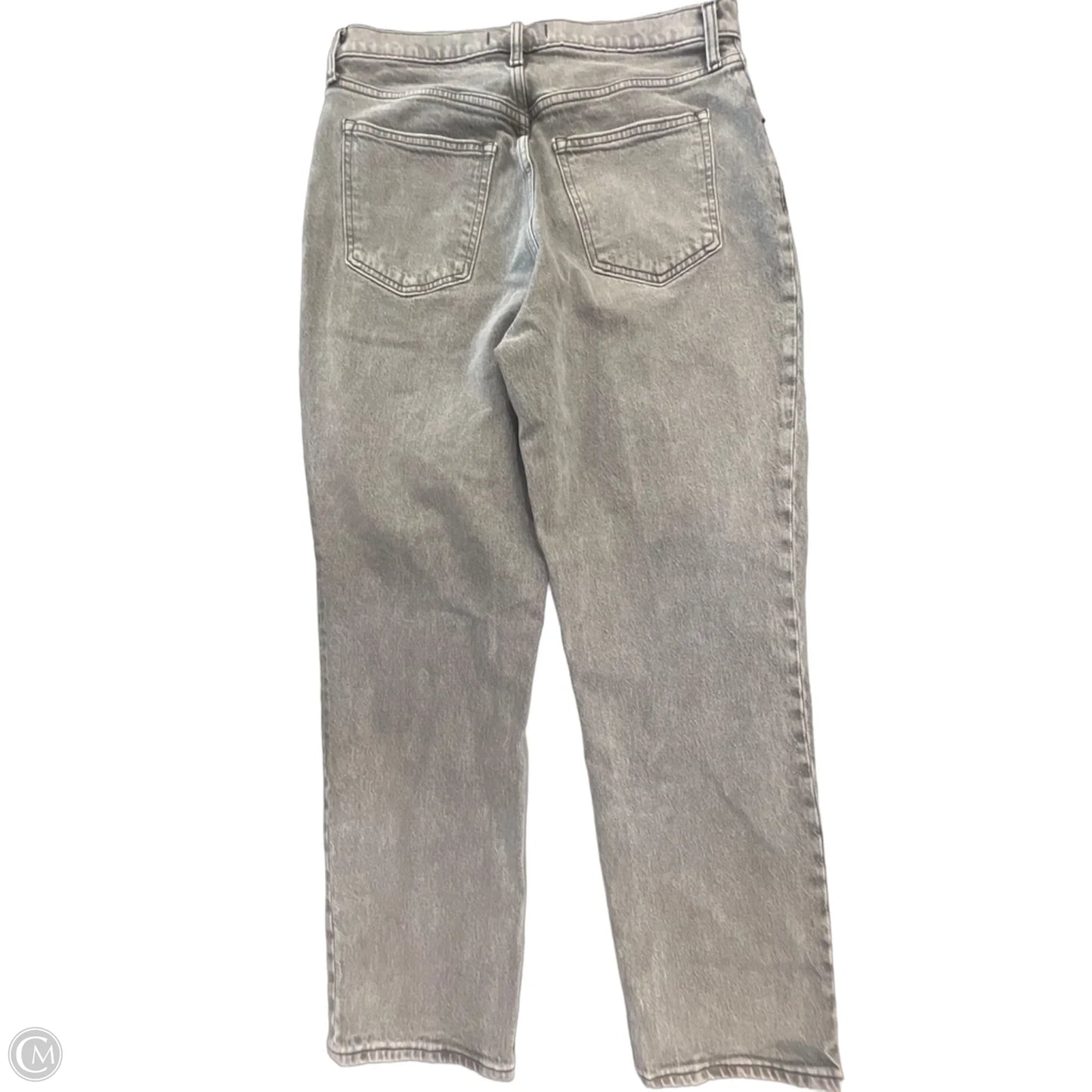 Jeans Straight By Abercrombie And Fitch In Grey Denim, Size: 12