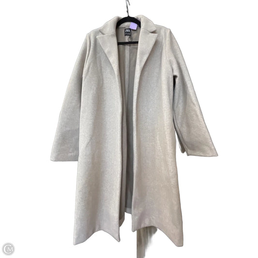 Coat Trench Coat By Zara In Taupe, Size: Xl