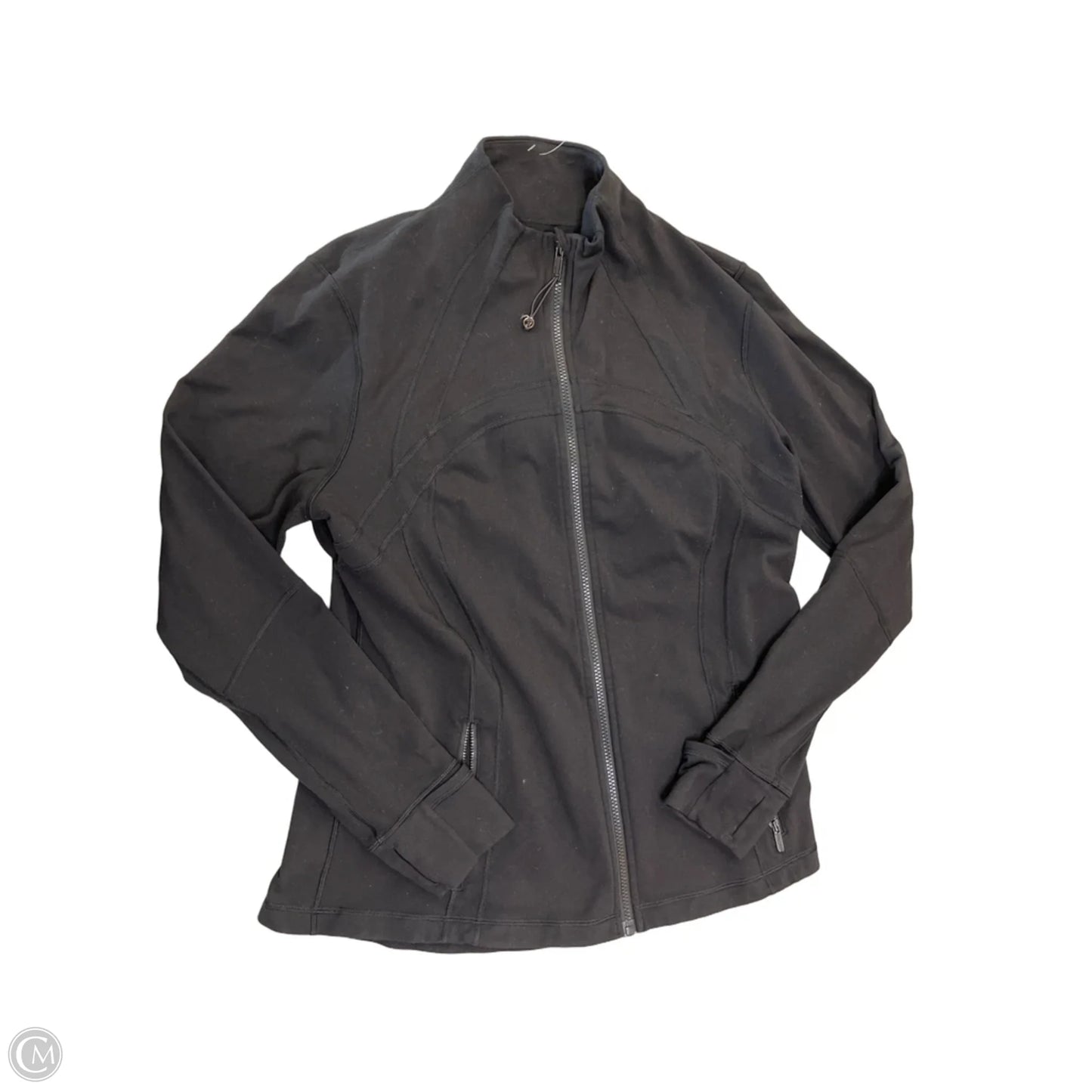 Athletic Jacket By Lululemon In Black, Size: Xl