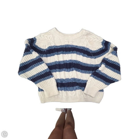 Sweater By Free People In Blue & Cream, Size: S