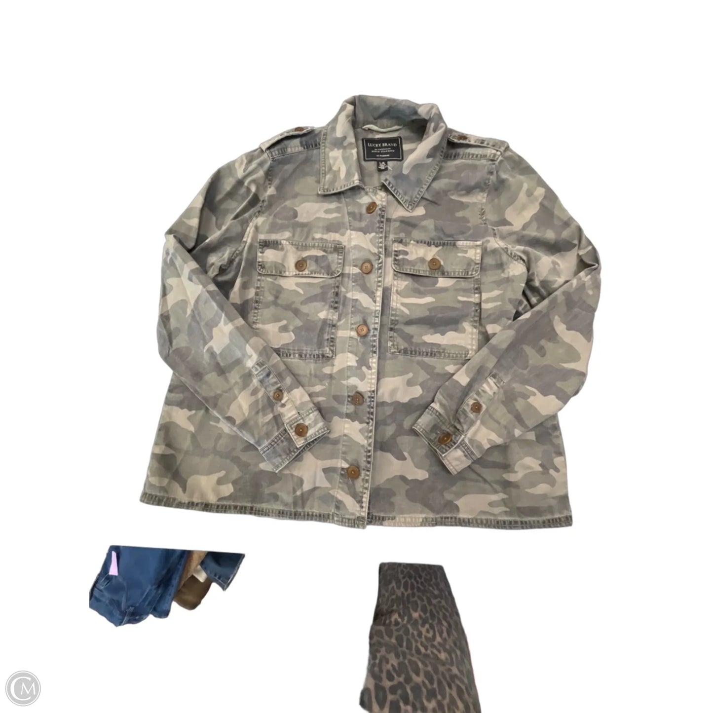 Jacket Other By Lucky Brand In Camouflage Print, Size: L